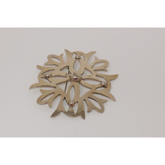 Alpaca Mexico Silver Art Deco Brooch Pin - Picture 2 of 7